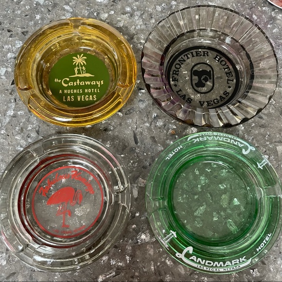 Vintage Other - Pick 1! Vintage Las Vegas glass ashtray decor